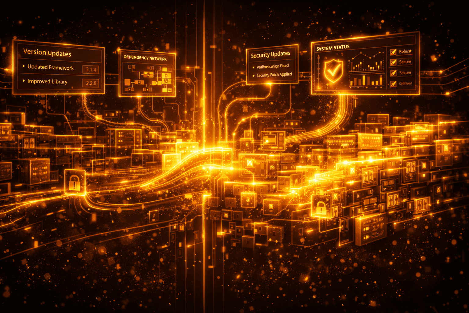 Mises à jour techniques (Frameworks, dépendances, sécurité) pour application web en Nouvelle-Calédonie